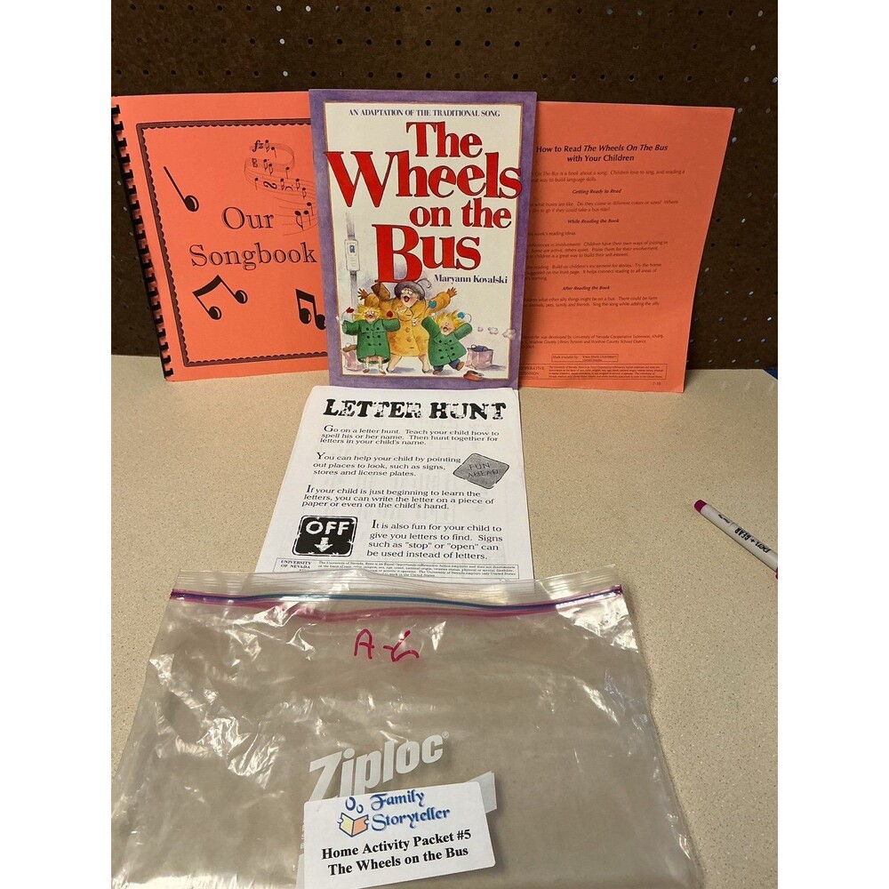 The Wheels on the Bus Songbook & Activity Packet